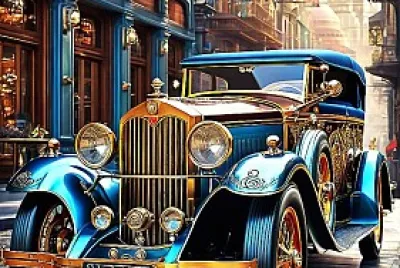 Ретро-автомобиль jigsaw puzzle