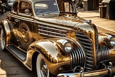 Retro auto jigsaw puzzle