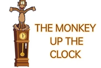 Monkey ran up the clock