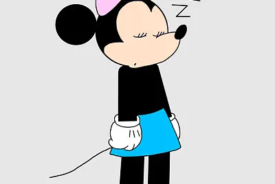 Rompecabeza de minnie mouse durmiendo