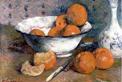 Gauguin nature morte aux oranges