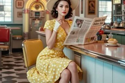Elegant retro diner
