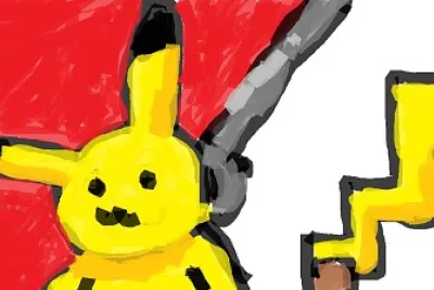 yellow cheeked pikachu