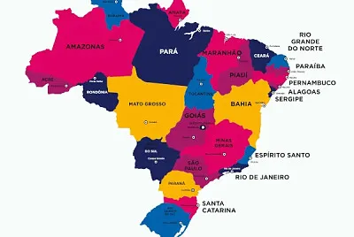 Mapa político do Brasil jigsaw puzzle