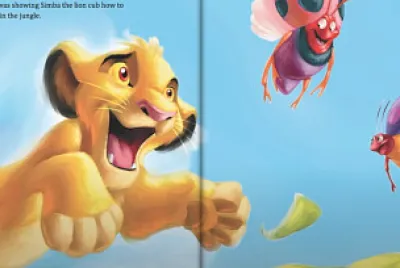 Simba catching bugs jigsaw puzzle