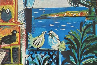 Picasso  deux pigeons
