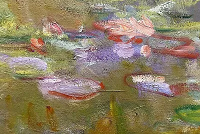 Monet détail de nymphéas