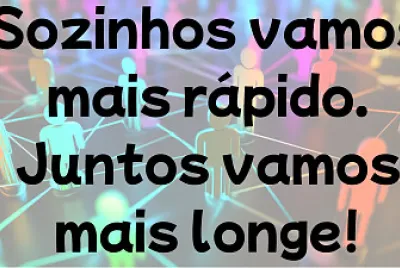 Sozinhos vamos mais rápido. Juntos vamos mais long jigsaw puzzle