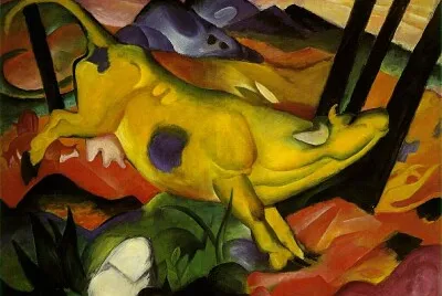 Franz Marc la vache jaune