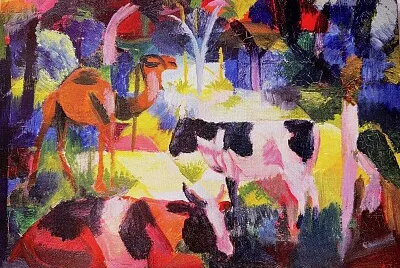 Macke animaux exotiques