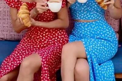 Two girls jigsaw puzzle