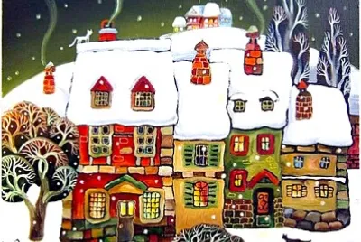 village enneigé