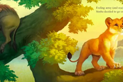 Simba on tree jigsaw puzzle