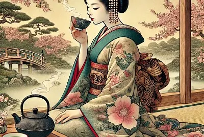Elegant Tea Ceremony   Geisha