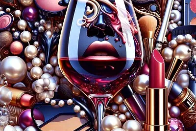 Makeup, jewelry, cosmetics