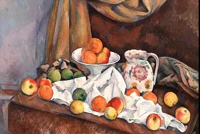 Cézanne cruche et compotier