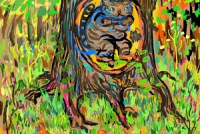 Cats in Tree