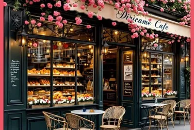 Printemps dans un café parisien