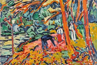 Vlaminck paysage aux arbres morts