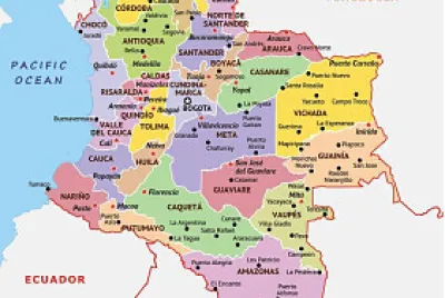 mapa de colombia jigsaw puzzle