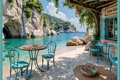 Détente au bord de la mer