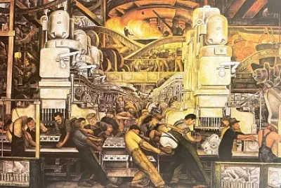 Diego Rivera chaîne de montage