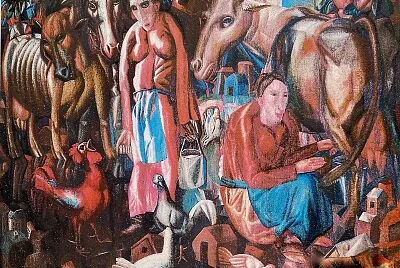Pavel Filonov filles de laiterie 1914