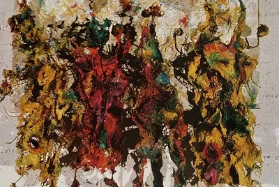 Bernard Schultze peinture en relief 1964