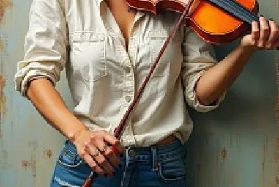 fille violon