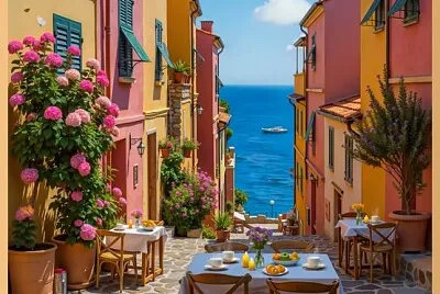 Ruelle terrasse d 'Italie
