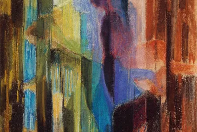 Kupka femme cueillant des fleurs 1913
