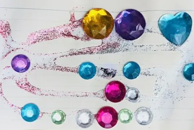 Sparkly craft card