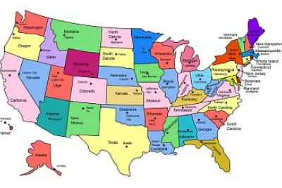 Mapa - Estados Unidos jigsaw puzzle