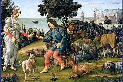 Botticelli jugement de Paris