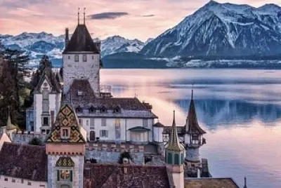 Castillo de Oberhofen-Suiza jigsaw puzzle