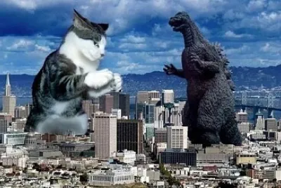פאזל של Gato vs Godzilla