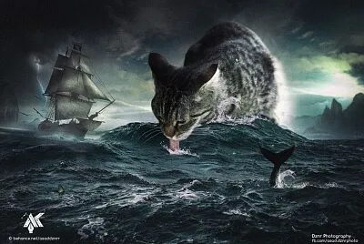 פאזל של Gato con sed