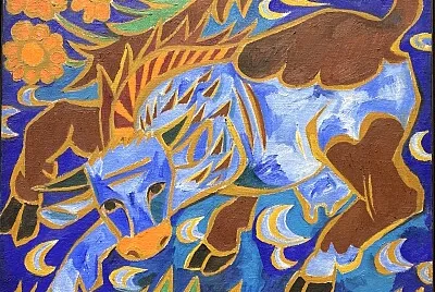 Gontscharowa la vache bleue 1911