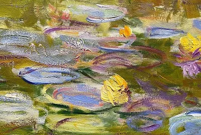 Monet nymphéas détail