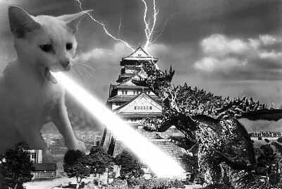 פאזל של Gato vs Godzilla 2