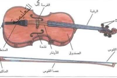 פאזל של اجزاء الة الكمان