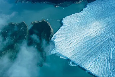 Foto Aerea Glaciar