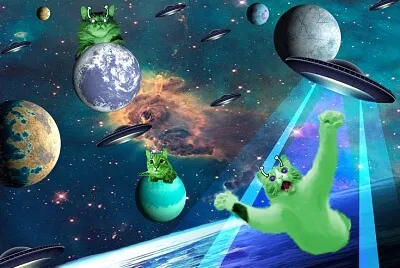 פאזל של Gatos aliens