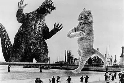 פאזל של Gato vs Godzilla 3