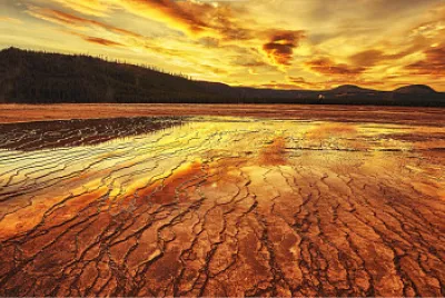 Suelo lago seco