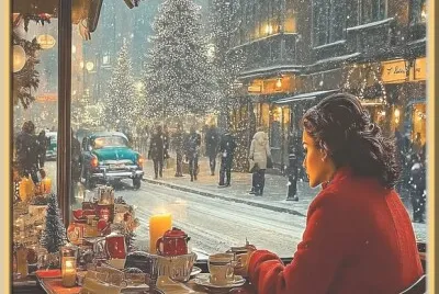 Une rue avant Noël