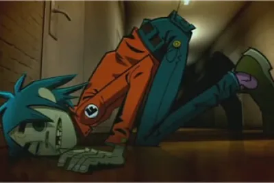2D from the band Gorillaz in the DARE music video