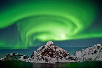 פאזל של Aurora Boreal verde