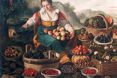 V. Campi vendeuse de fruits 1680