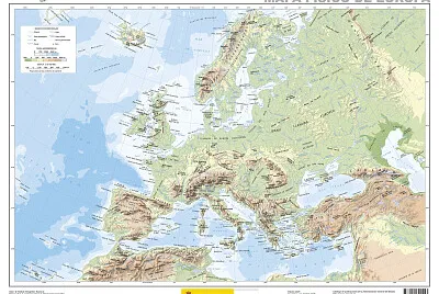 mapa fisico de europa